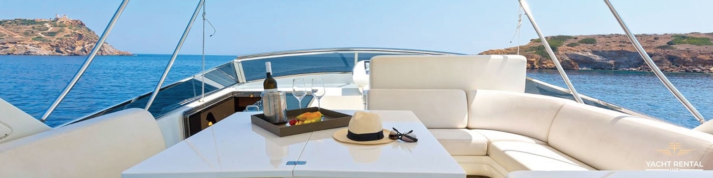 yacht rental Dubai interior